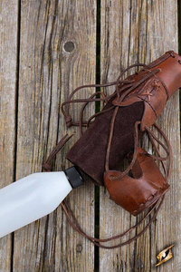 Laced Bottle Holder - Brown