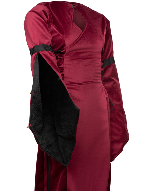 Antaris Dress Velvet - Bordeaux- aksamitna suknia