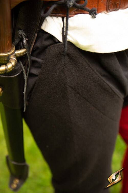 Single Hose - Black - Wool