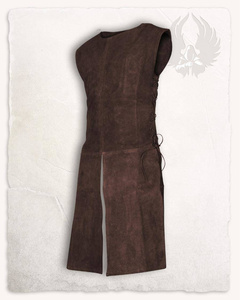 Justus Suede Tabard Brown - średniowieczny tabard
