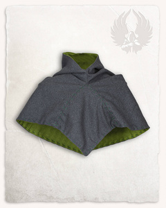 Halaif Hood Wool Grey/Green 2nd Edition - wełniany kaptur