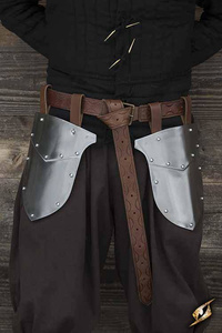 Soldiers Belt Shields - Polished Steel