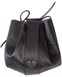 Veltor leather bag - Black - skórzana sakwa