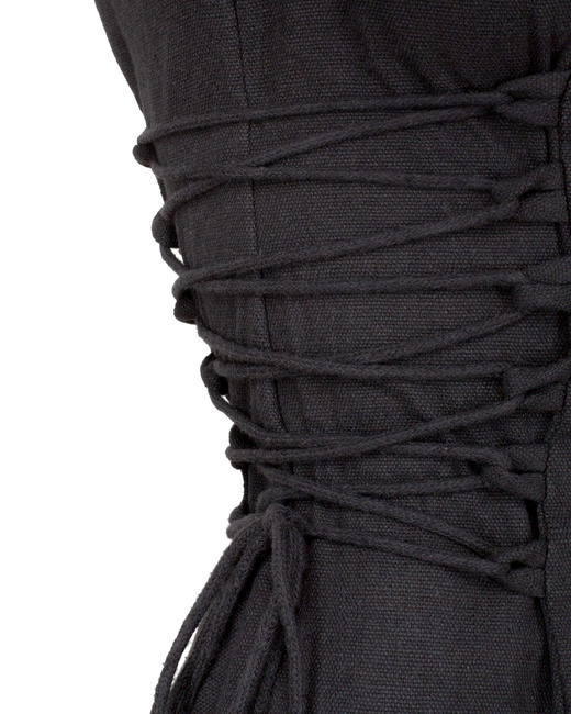 Antaris Dress Canvas - Brown - suknia bawełniana