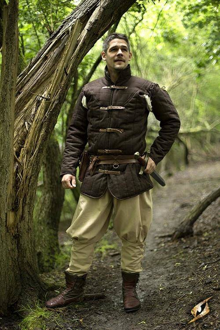 Gambeson Warrior w. Long Sleeves - Brown