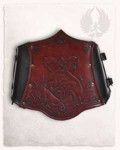Isolde Bodice Celtic Black/Red - skórzany gorset