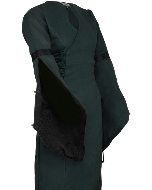 Antaris Dress Canvas - Green - suknia bawełniana