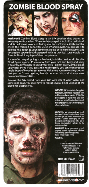 Zombie Blood Spray SFX - Sztuczna krew w sprayu.