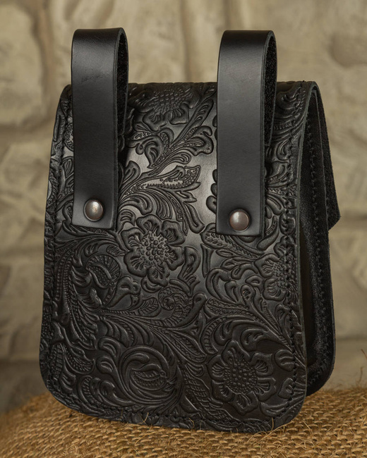 Beatrice Belt Bag Floral - Black