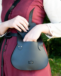 Marisol belt bag - Black- skórzana kaletka