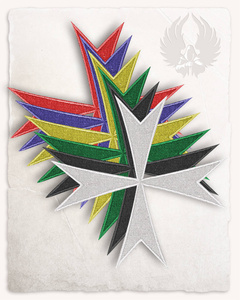 Cross of Malta Patch - Black