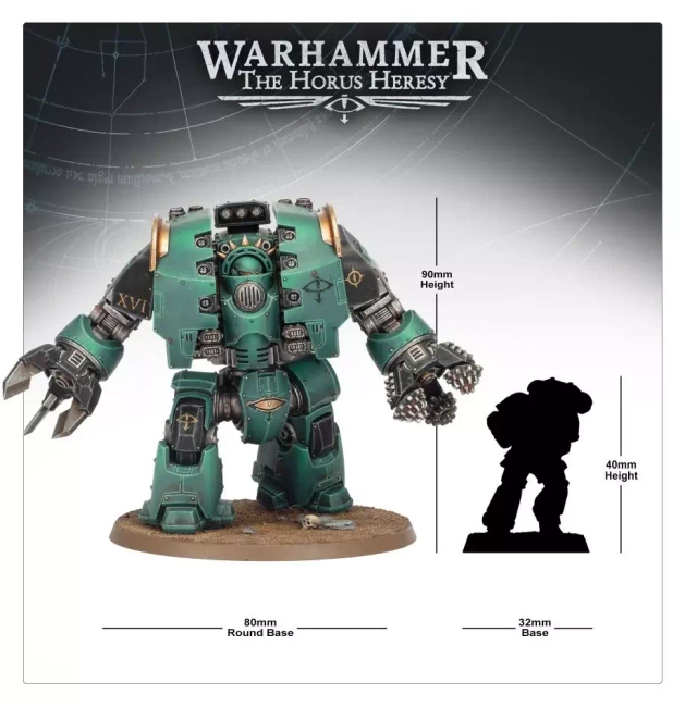 Warhammer The Horus Heresy: Leviathan Siege Dreadnought with Claw and Drill Weapons