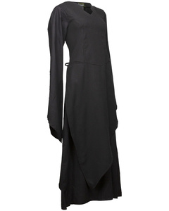 Galatea Dress - Black - suknia bawełniana