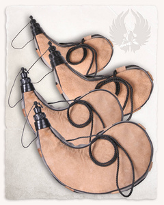 Leather Waterskin - 2,0l - zamszowy bukłak