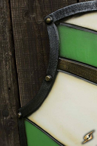 Knight Shield - Green / White