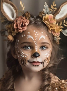 Brown Orange Black White Cream Make-Up - kremowe farby do charakteryzacji