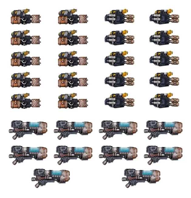 Warhammer The Horus Heresy: Legiones Astartes Heavy Weapons Upgrade Set Heavy Flamers, Multi-meltas and Plasma Cannons