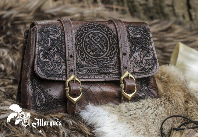 Drakkar bag - Brown - skórzana kaletka