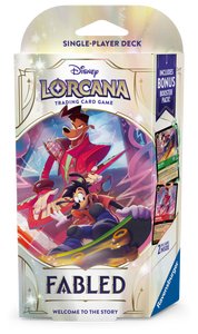 Disney Lorcana: Fabled Zestaw dwóch Starter Deck(2) Emerald and Ruby oraz Amber and Saphire