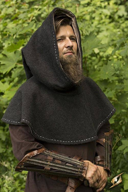 Hood - Medieval - Grey