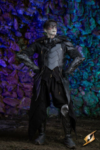 Shadow Graves - Black - nagolenniki skórzane