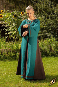 Dress Astrid - Azure/Brown