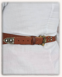 Elina Ladies Belt Brown - skórzany damski pas