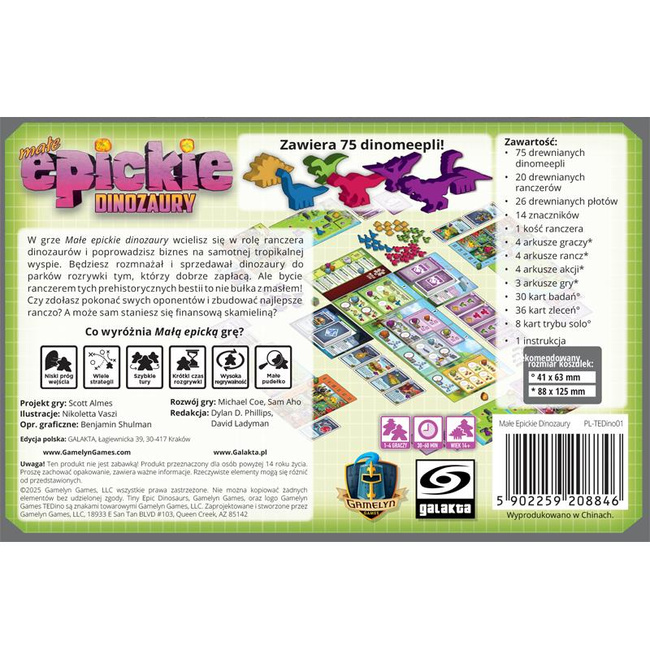 Małe Epickie Dinozaury