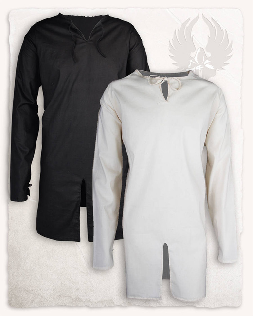 Wolfram Tunic Cotton Black - tunika średniowieczna