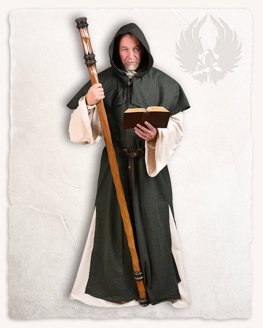 Abraxas Duster Canvas Green - średniowieczna opończa