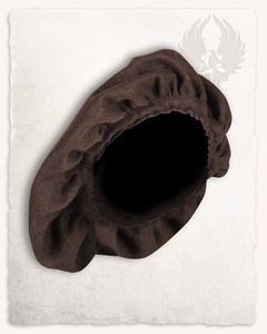 Stefan Beret Wool Brown - beret średniowieczny z wełny