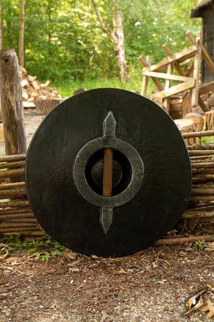 Drang Shield - Red/Wood - 50 cm