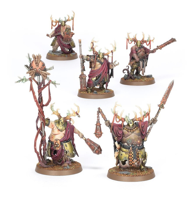 Age of Sigmar: Maggotkin of Nurgle Putrid Blightkings [5 modeli]