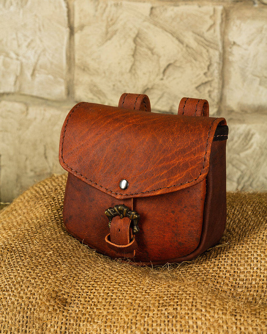 Leon Beltbag Large Brown - skórzana kaletka
