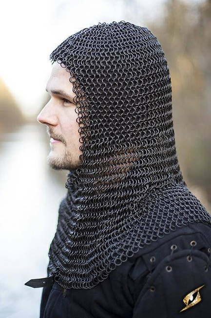 Chainmail Hood - Alaric - Epic Black