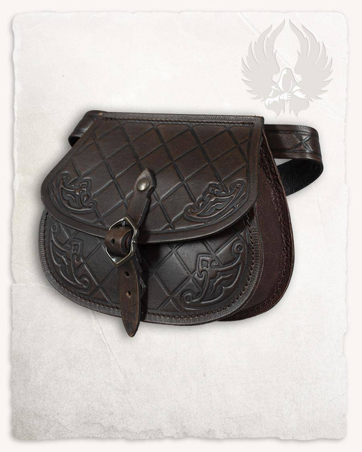 Julius Beltbag Brown - skórzana torba na pas