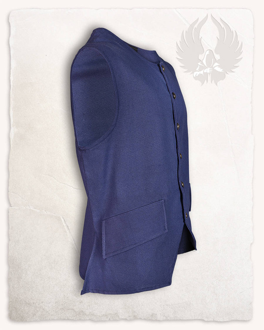 Fletcher Vest Blue - płócienna kamizelka