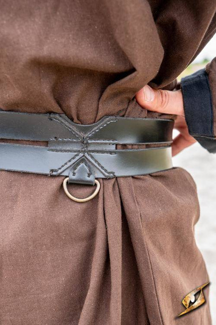 Twin Belt - Faux Leather Black - 120 cm