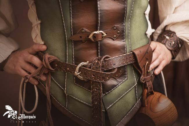 Mercenary Belt - Brown - skórzany pas
