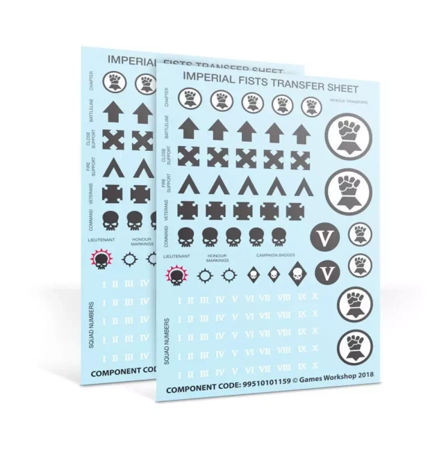 Warhammer 40000: Imperial Fists Primaris Upgrades and Transfers