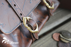 Adventurer bag Aged - Brown - skórzana kaletka