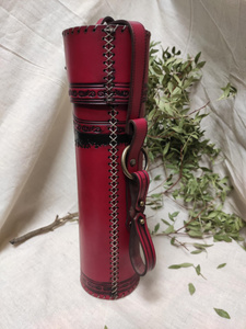 Medieval scroll holder - Red 