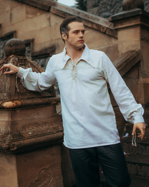 Sawyer shirt linen - Cream - koszula łniana