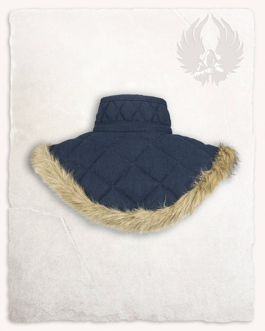 Nimue Lined Collar Wool - Blue