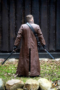 Coat Hellsing - Leather - Brown