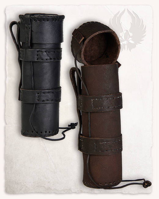 Louis Scroll Pouch - Black