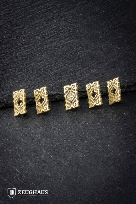 Quatrefoil Studs Belt Mounts x5 - zestaw 5-ciu nabijek do pasa