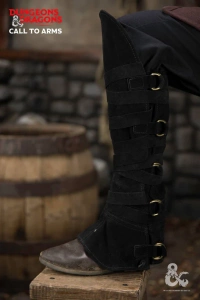 Dungeons & Dragons - Leather Gaiters Type 3 - Black