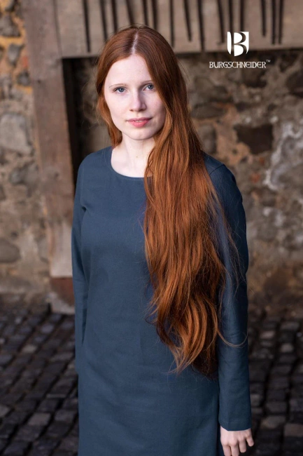 Underdress Freya - Blue- bawełniana suknia spodnia