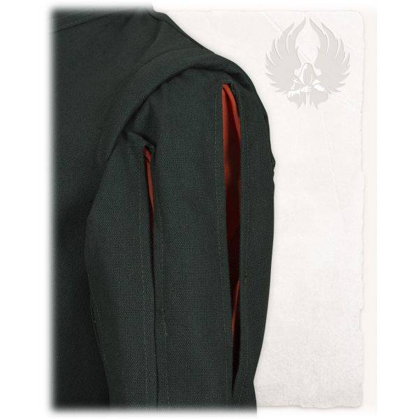 Joerg Lansquenet Doublet Green/Orange - landsknechtowy kaftan